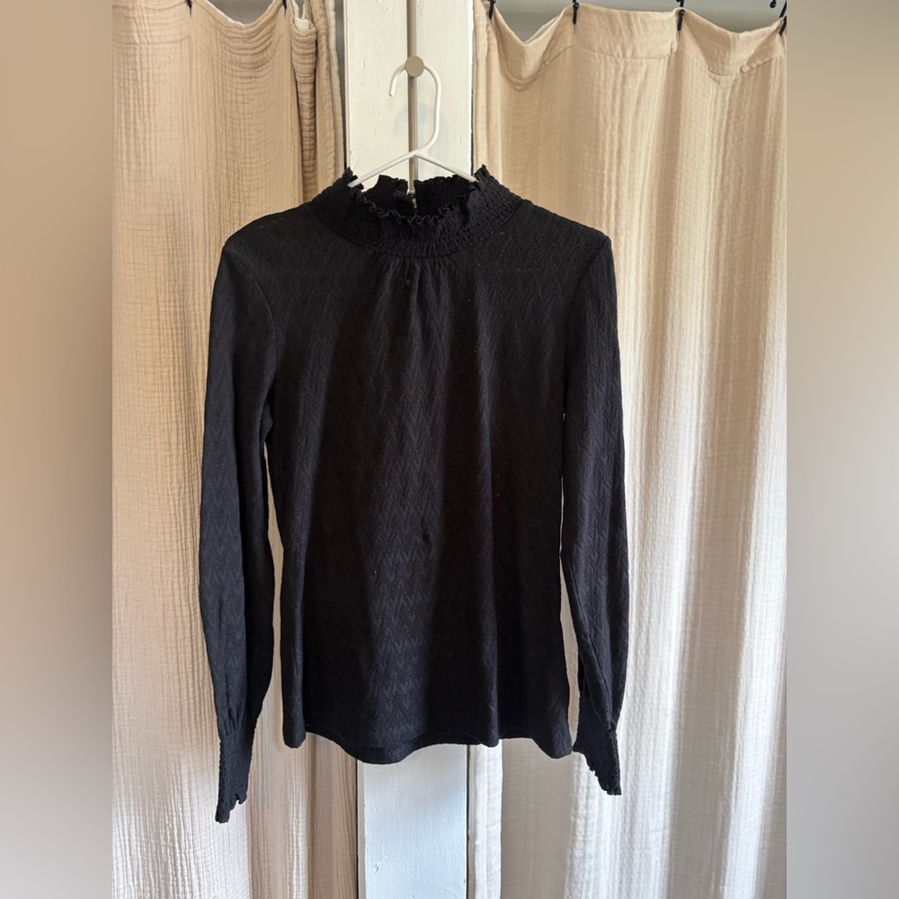 NWT Talbots Knit Ruffle Mockneck- XS